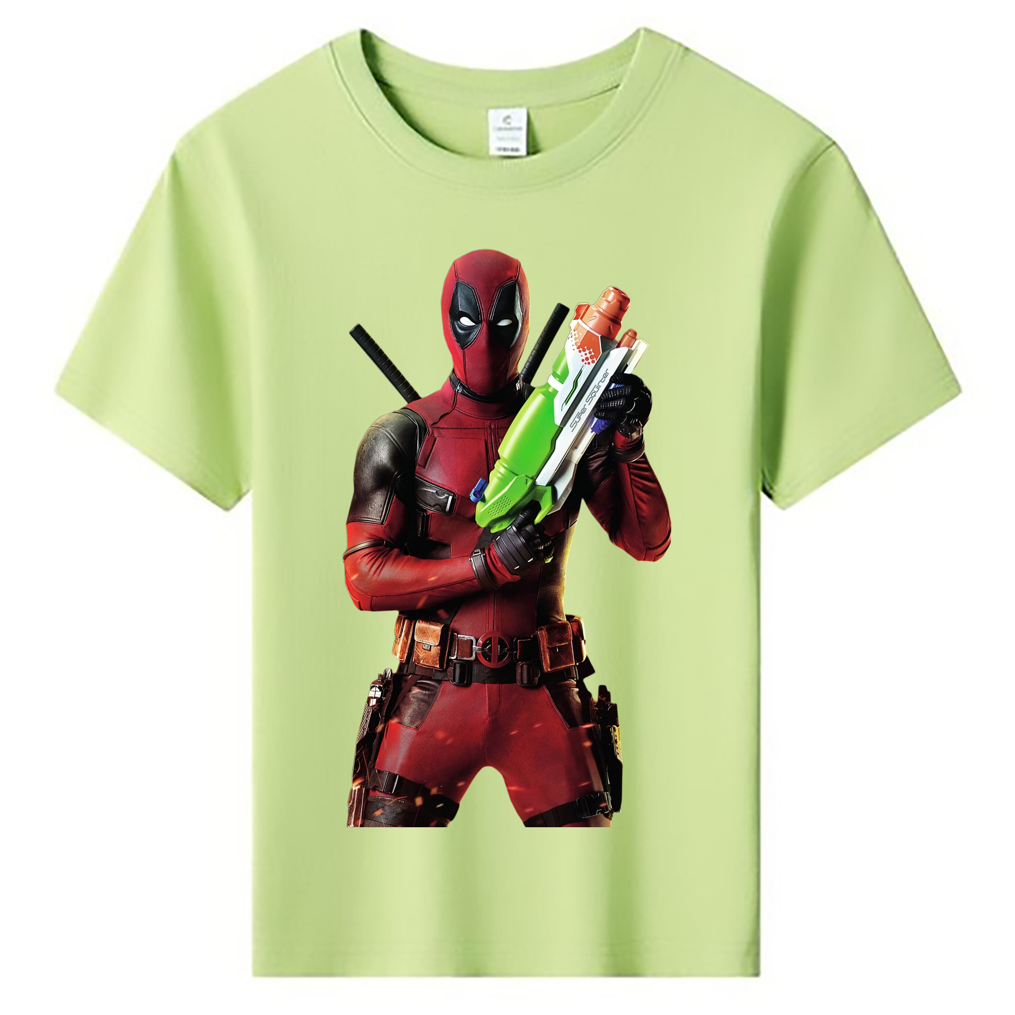 （画像用） Deadpool デッドプール 綿100％キッズTシャツ（フロントプリント）